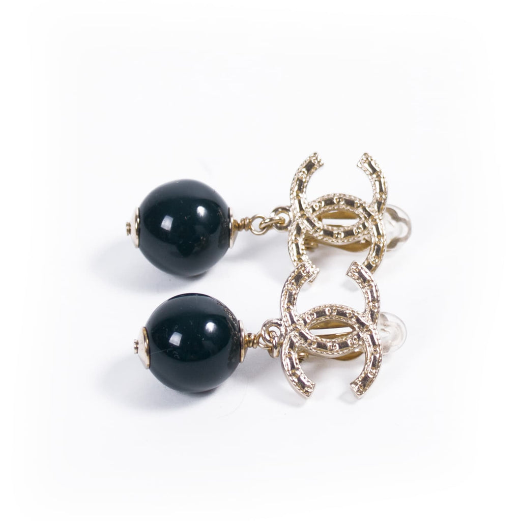 Chanel Pearl Drop-In Earrings