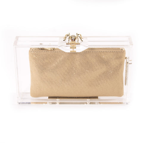 Christian Dior Cannage Patent Clutch Bag