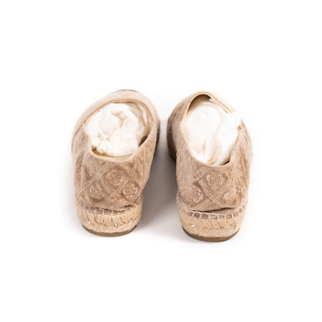 Chanel Velvet CC Espadrilles Shoes Chanel - Shop authentic new pre-owned designer brands online at Re-Vogue