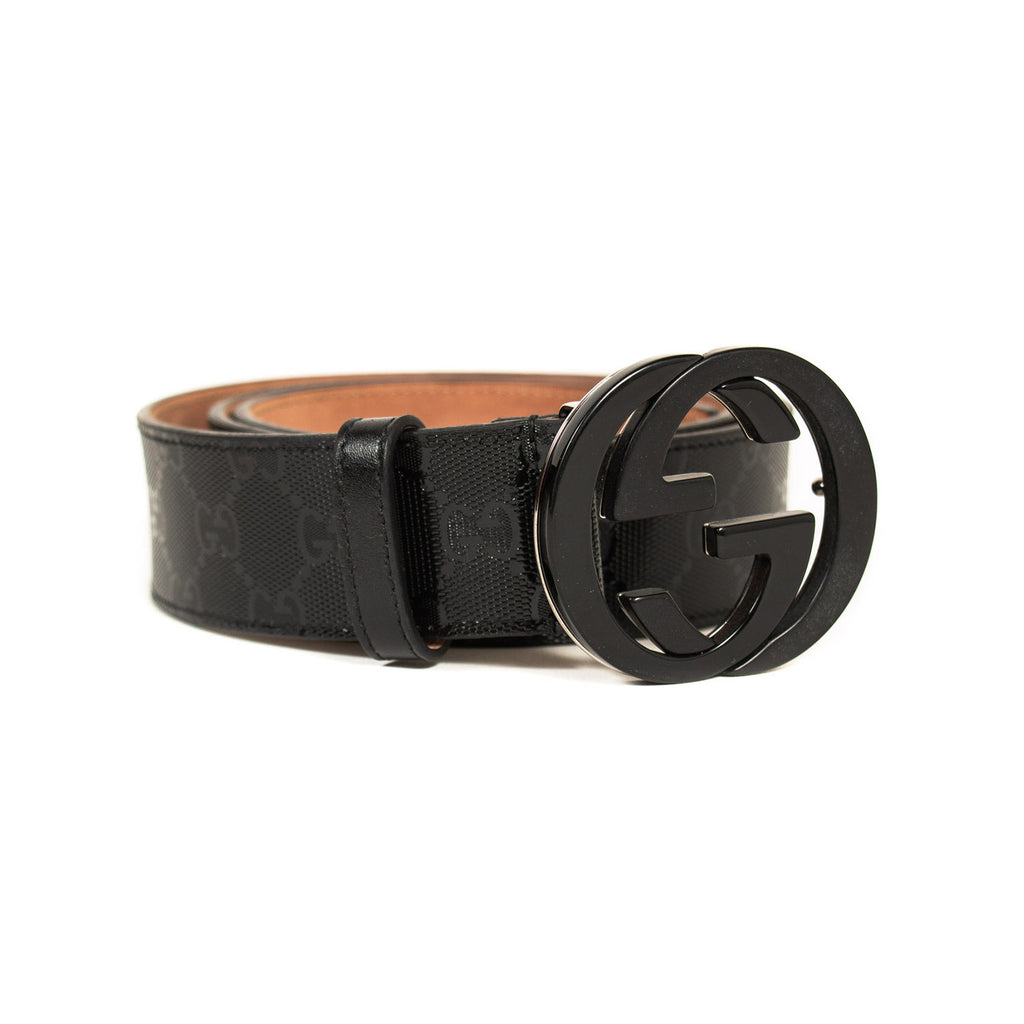 Gucci GG Interlocking Leather Belt