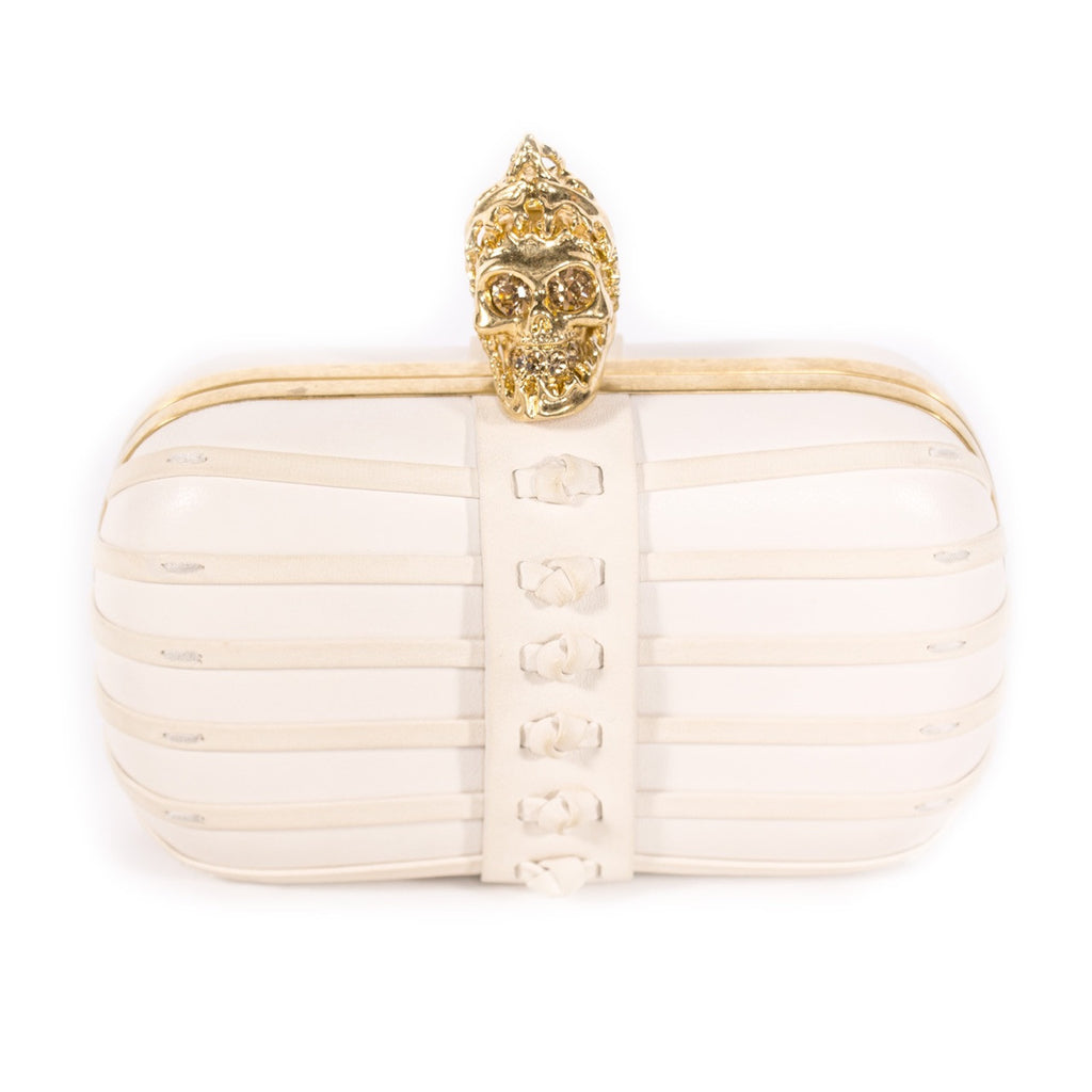 Alexander McQueen Skull Box Clutch