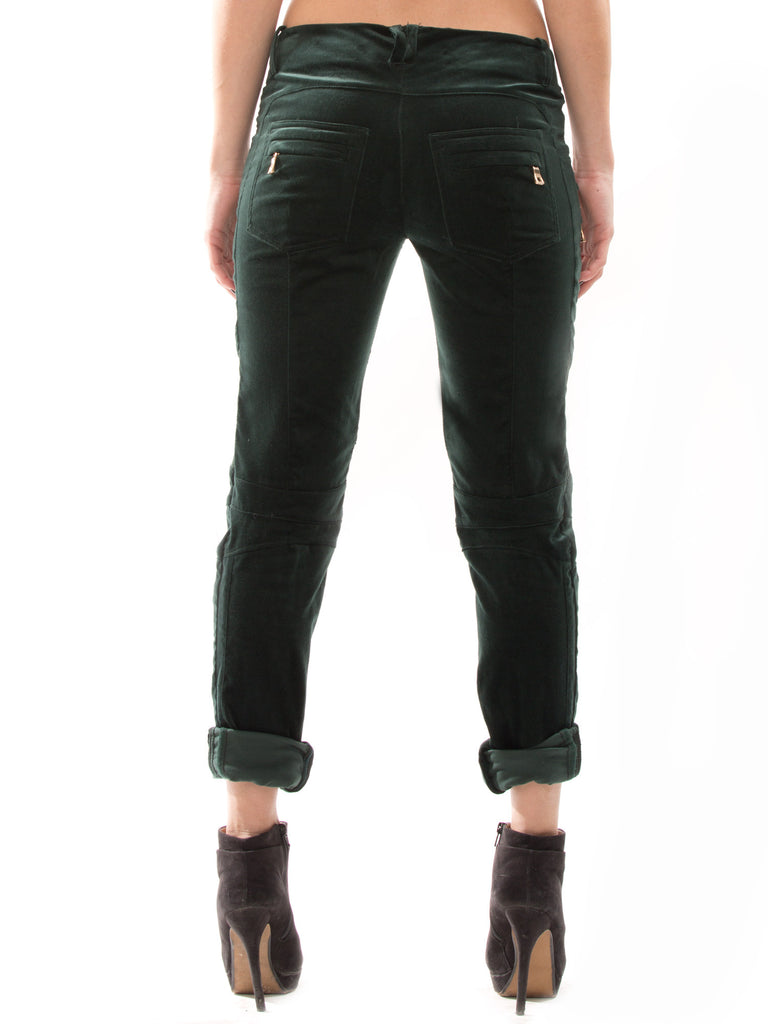 Balmain Green Velvet Pants - revogue