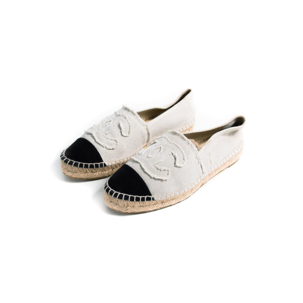 Chanel CC Canvas Espadrilles Shoes Chanel - Shop authentic new pre-owned designer brands online at Re-Vogue