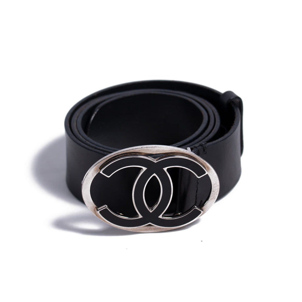Chanel CC Leather Belt