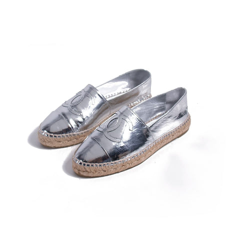 Chanel Logo Clear Mules