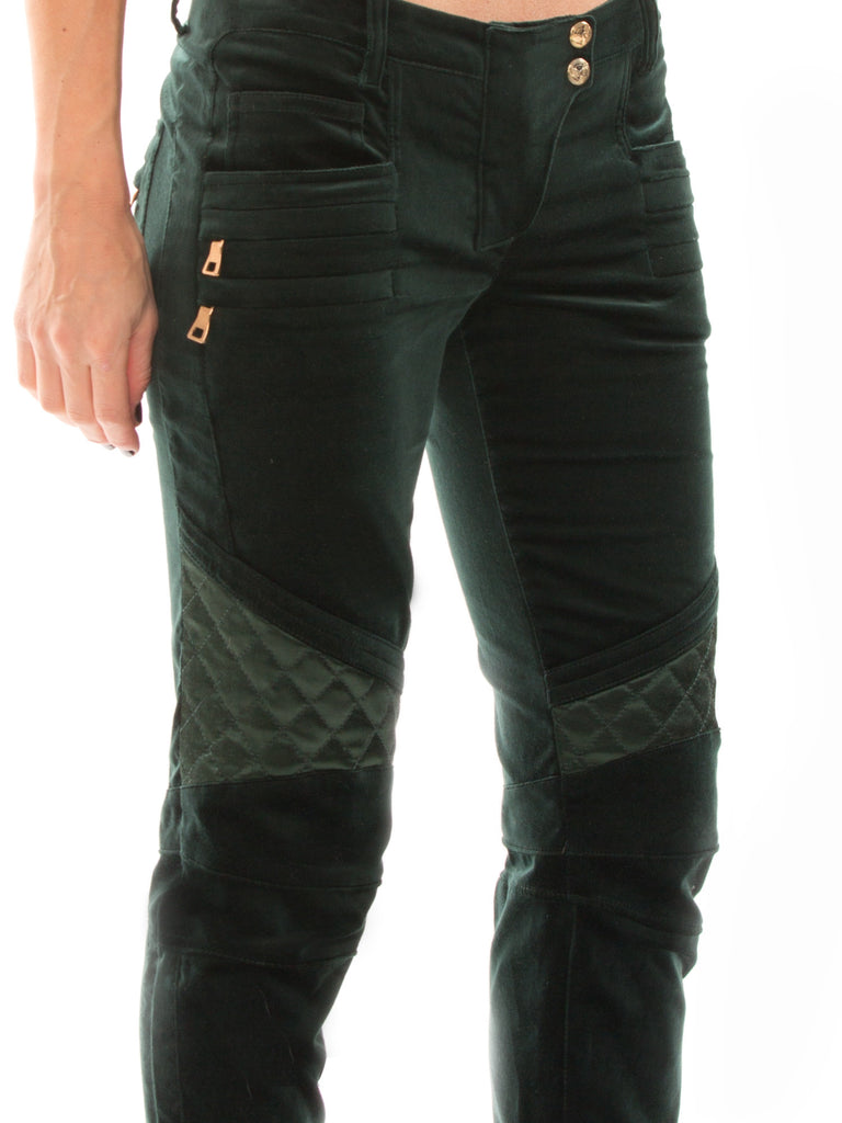 Balmain Green Velvet Pants - revogue