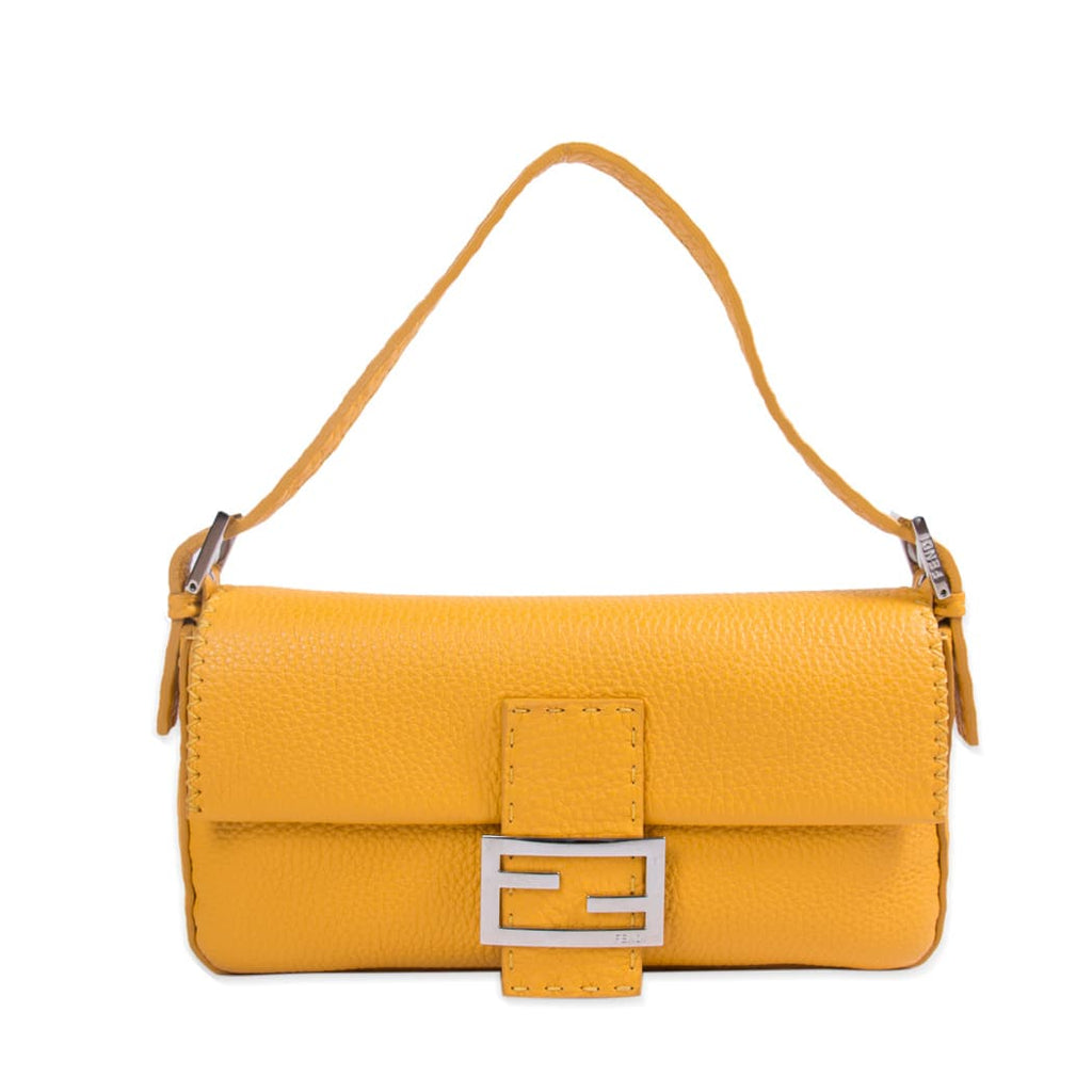 Fendi Mini Leather Baguette Shoulder Bag