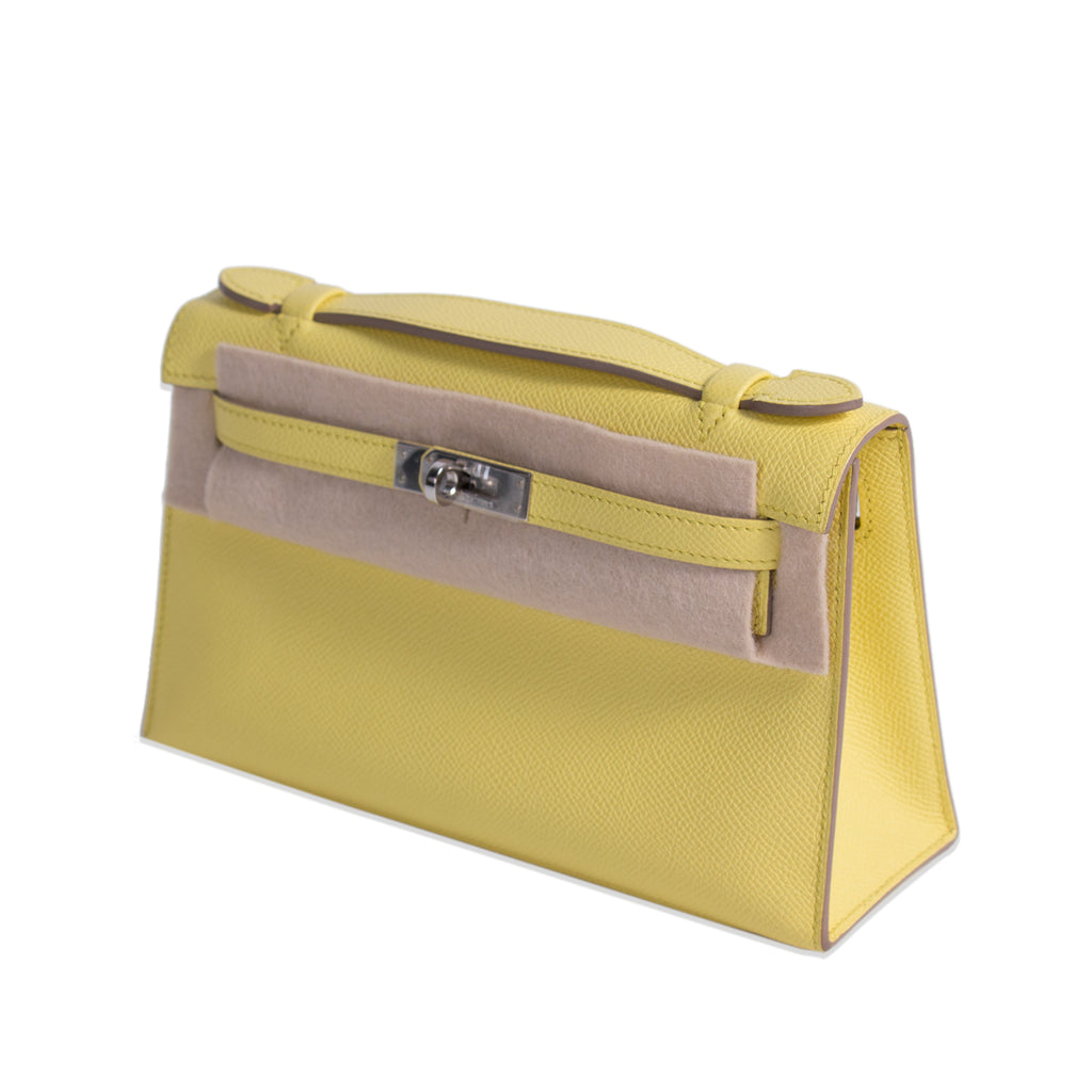 Hermès Kelly Pochette Jaune Espom Leather Bags Hermès - Shop authentic new pre-owned designer brands online at Re-Vogue