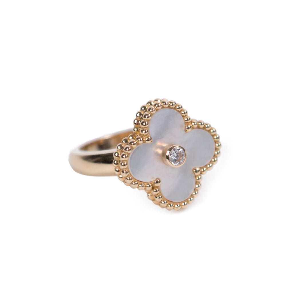 Van Cleef & Arpels Alhambra Diamond Ring