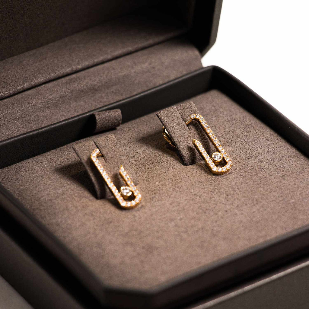 Messika x Gigi Hadid 18K Diamonds Move Addiction Earrings