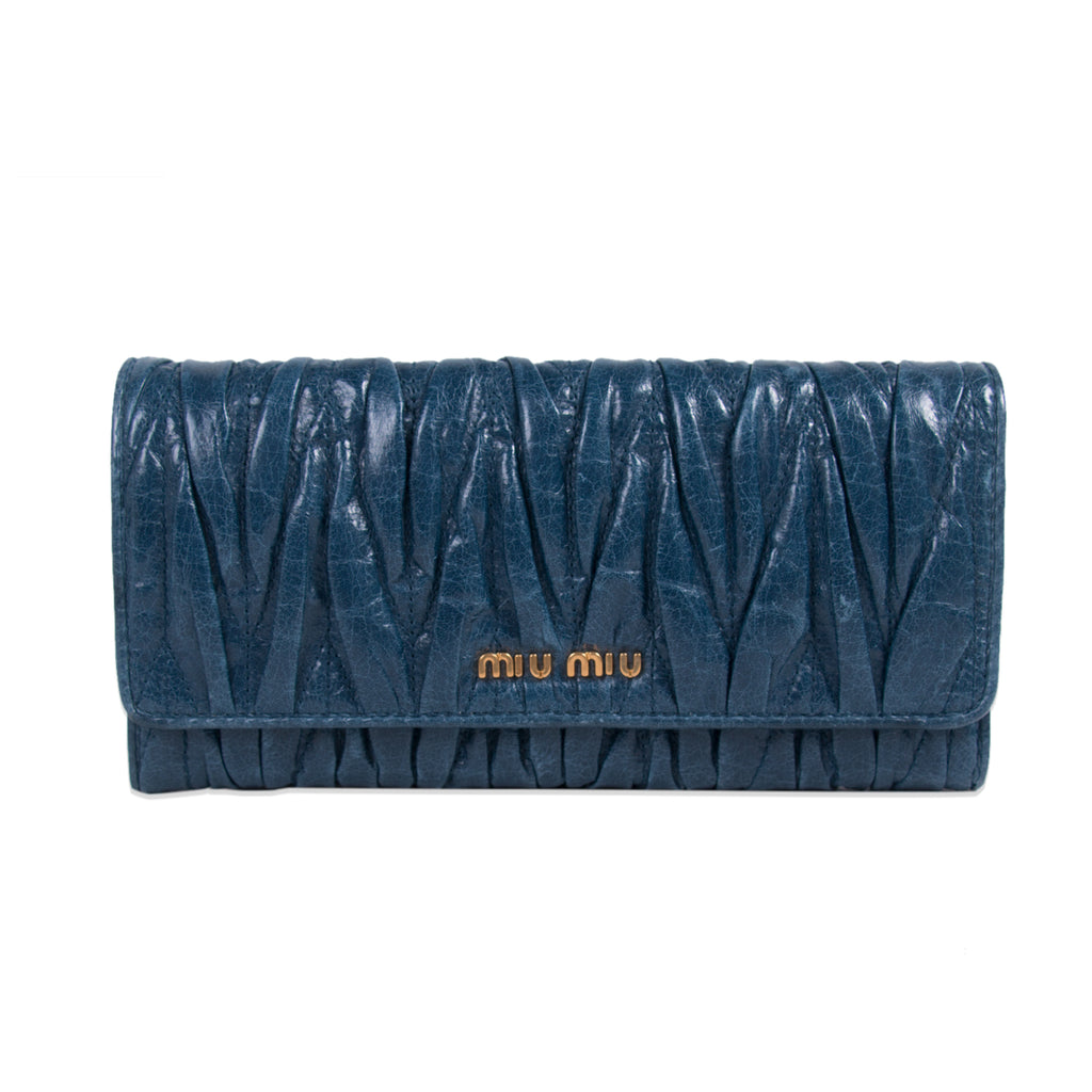 Miu Miu Matelassé Continental Wallet