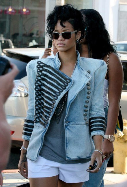 Balmain Military Denim Jacket - revogue