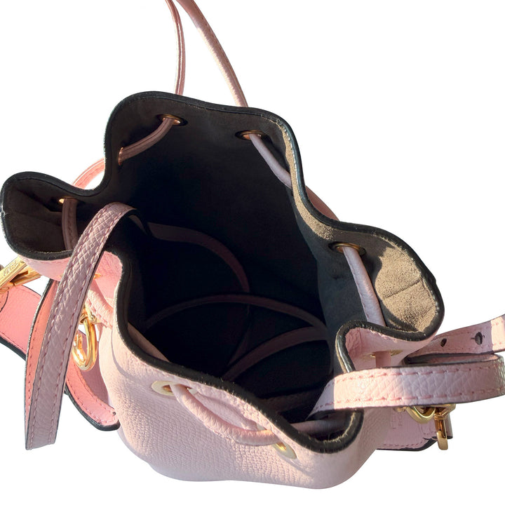 Fendi Mon Tresor Leather Bucket Bag - revogue