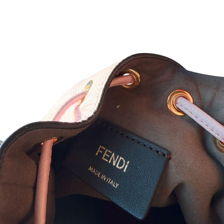 Fendi Mon Tresor Leather Bucket Bag - revogue