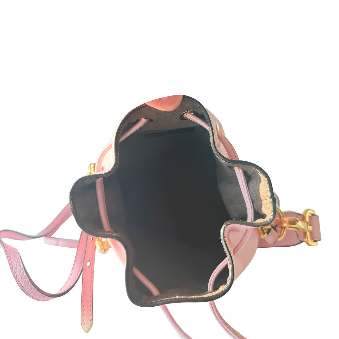 Fendi Mon Tresor Leather Bucket Bag - revogue