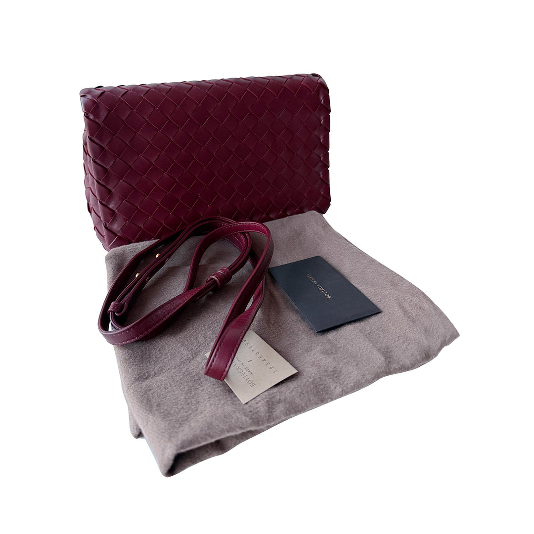 Bottega Veneta Intrecciato Flap Crossbody Bag