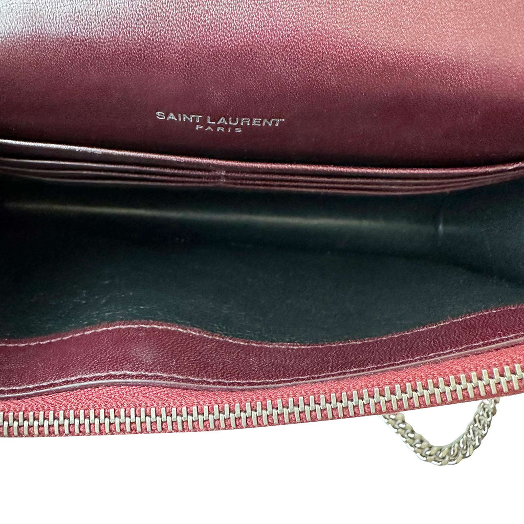 Saint Laurent Kate Velvet Shoulder Bag