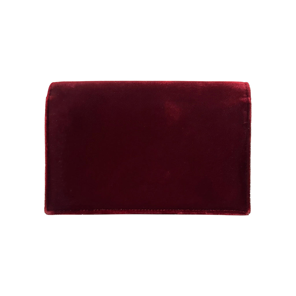 Saint Laurent Kate Velvet Shoulder Bag