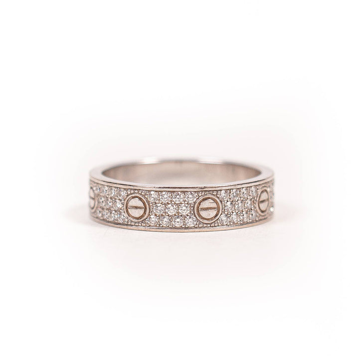 Cartier Love Ring Diamond Paved Accessories Cartier - Shop authentic new pre-owned designer brands online at Re-Vogue