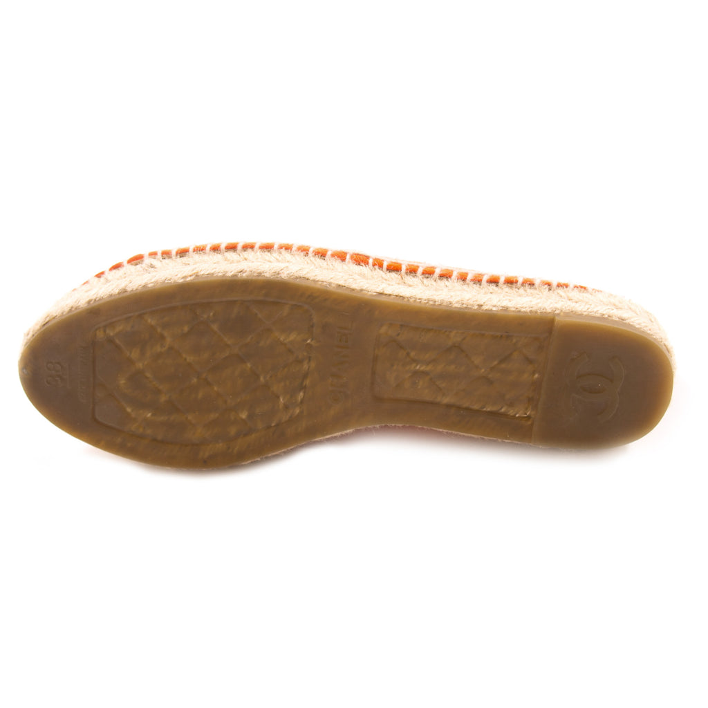 Chanel Red Suede Espadrilles Flat Shoes Chanel - Shop authentic new pre-owned designer brands online at Re-Vogue