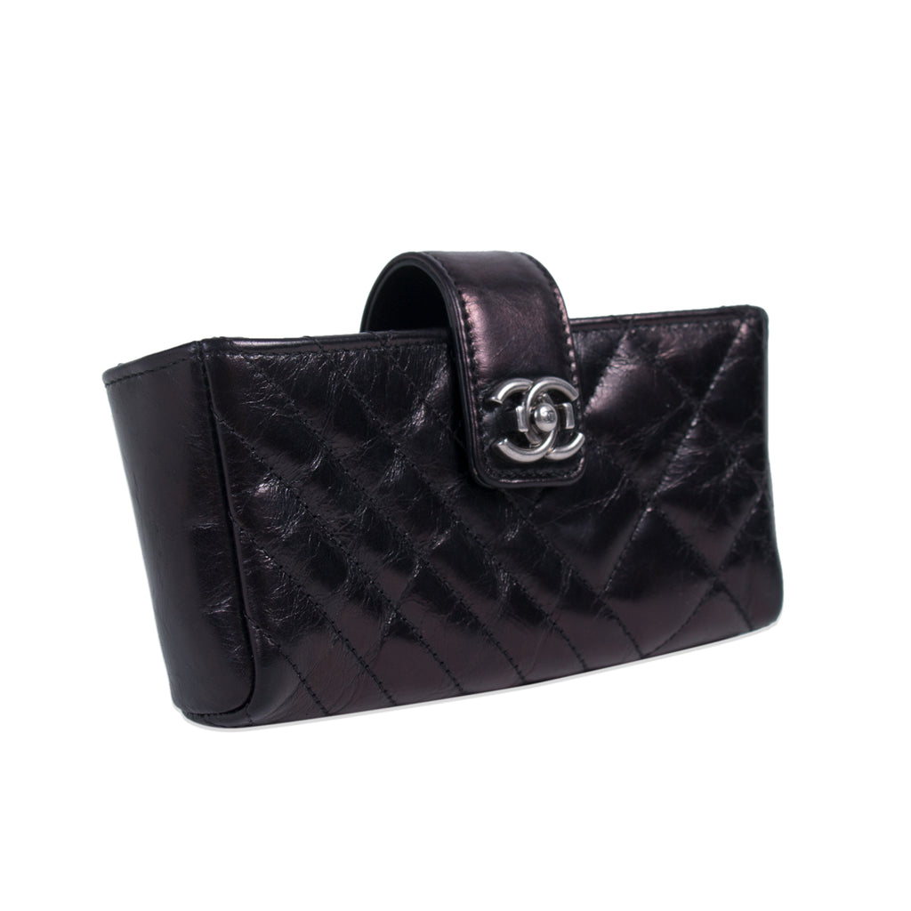 Chanel Quilted Leather O-Phone Holder Accessories Chanel - Shop authentic new pre-owned designer brands online at Re-Vogue