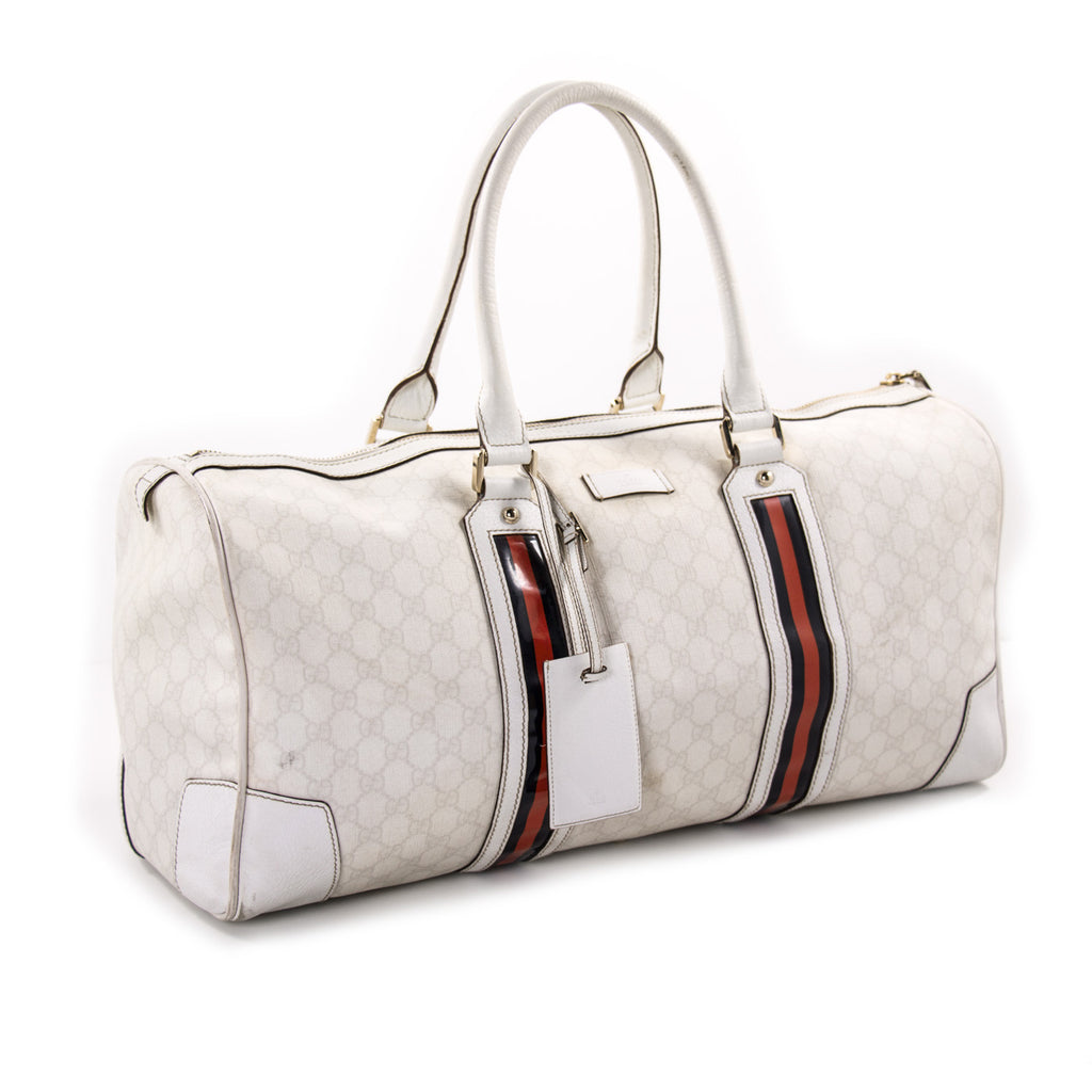 Gucci GG Large Web Duffle Bag Bags Gucci - Shop authentic new pre-owned designer brands online at Re-Vogue