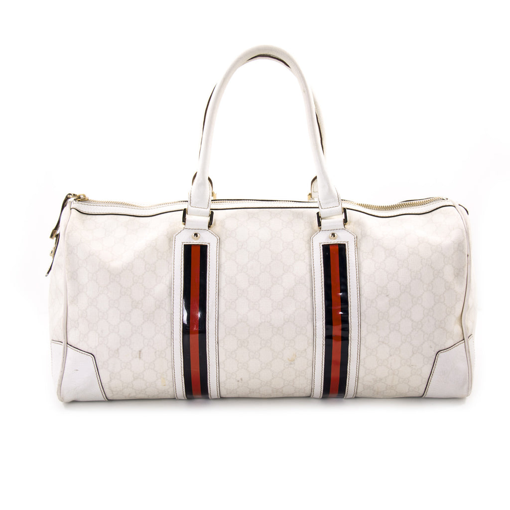 Gucci GG Large Web Duffle Bag Bags Gucci - Shop authentic new pre-owned designer brands online at Re-Vogue