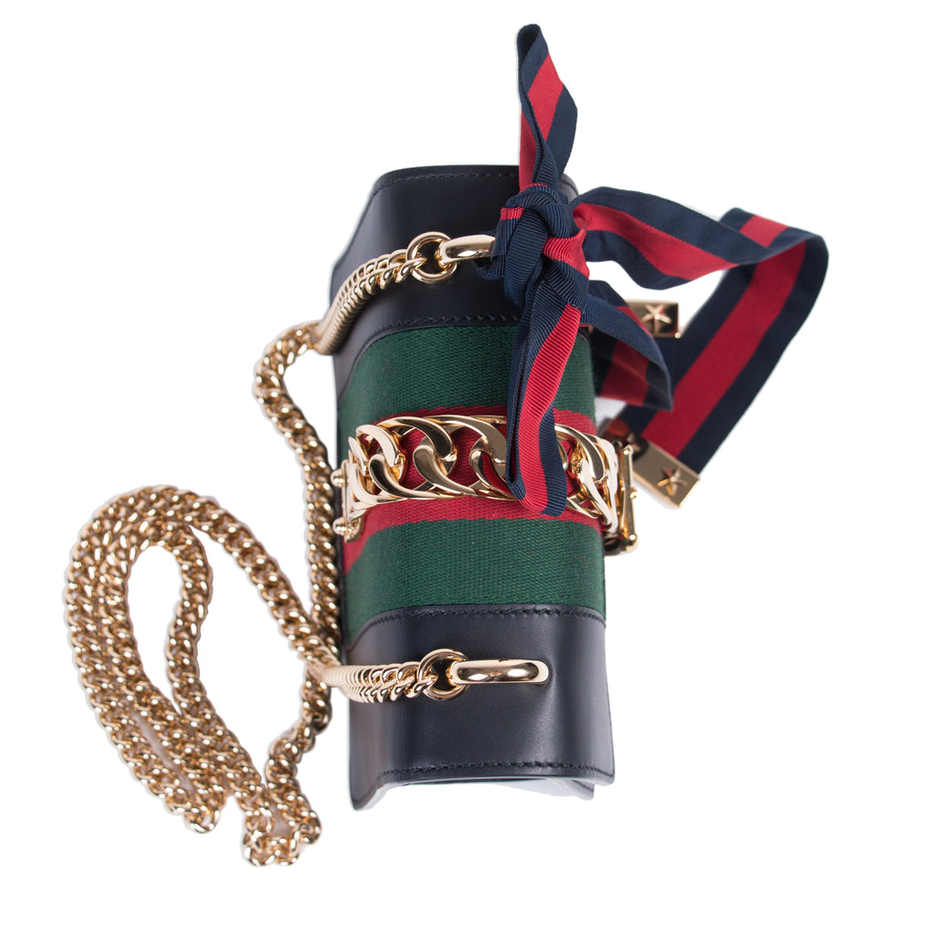 Gucci Sylvie Leather Mini Chain Bag Bags Gucci - Shop authentic new pre-owned designer brands online at Re-Vogue
