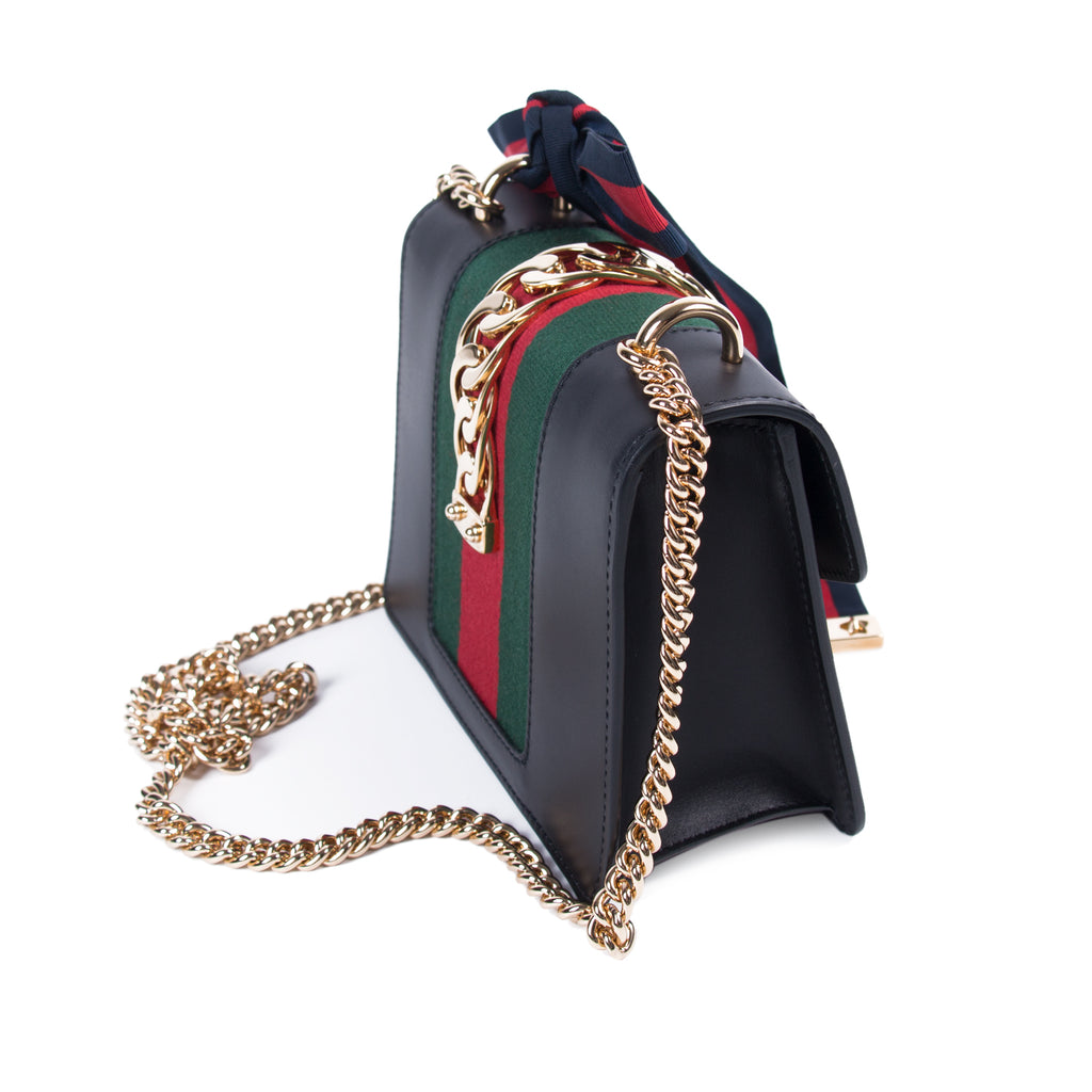 Gucci Sylvie Leather Mini Chain Bag Bags Gucci - Shop authentic new pre-owned designer brands online at Re-Vogue