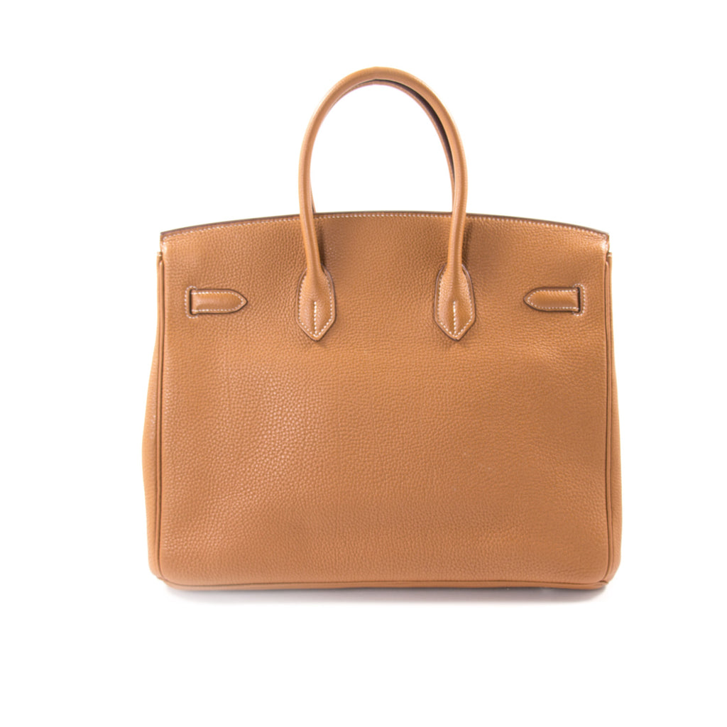 Hermès Birkin 35 Gold Togo Leather Bags Hermès - Shop authentic new pre-owned designer brands online at Re-Vogue