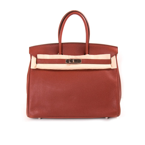 Hermès Birkin 35 Bougainvillier Clemence Leather