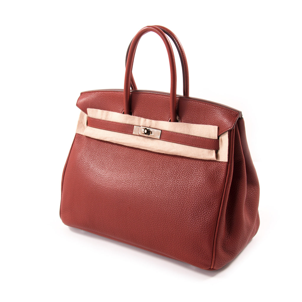 Hermès Birkin 35 Ruby Red Togo Leather Bags Hermès - Shop authentic new pre-owned designer brands online at Re-Vogue