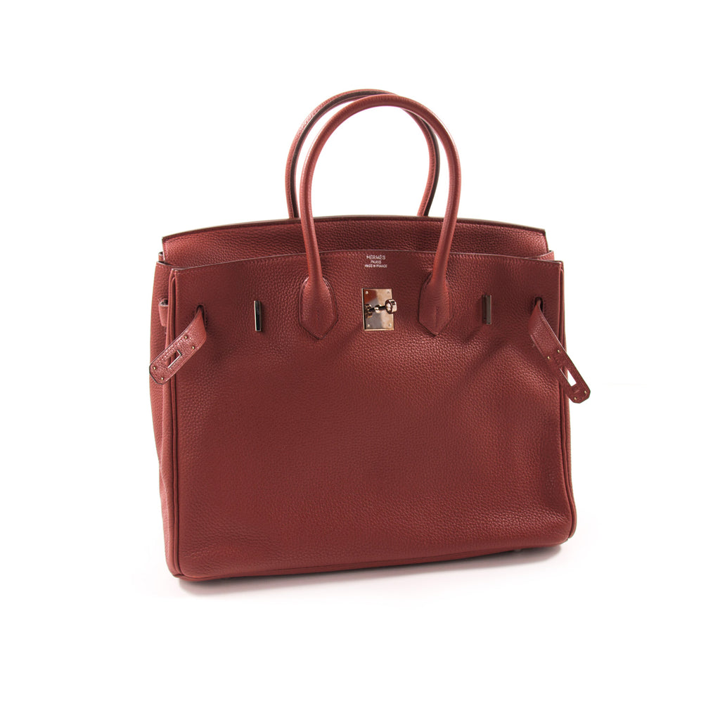 Hermès Birkin 35 Ruby Red Togo Leather Bags Hermès - Shop authentic new pre-owned designer brands online at Re-Vogue