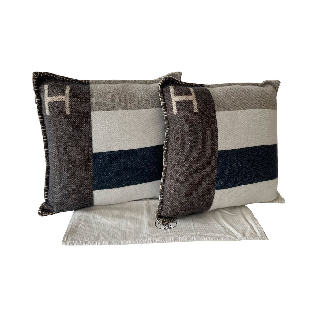 Hermès H Casaque Pair Throw Pillow