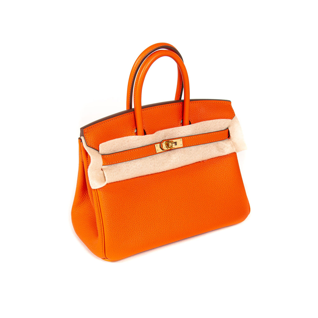 Hermès Birkin 25 Orange Togo Leather