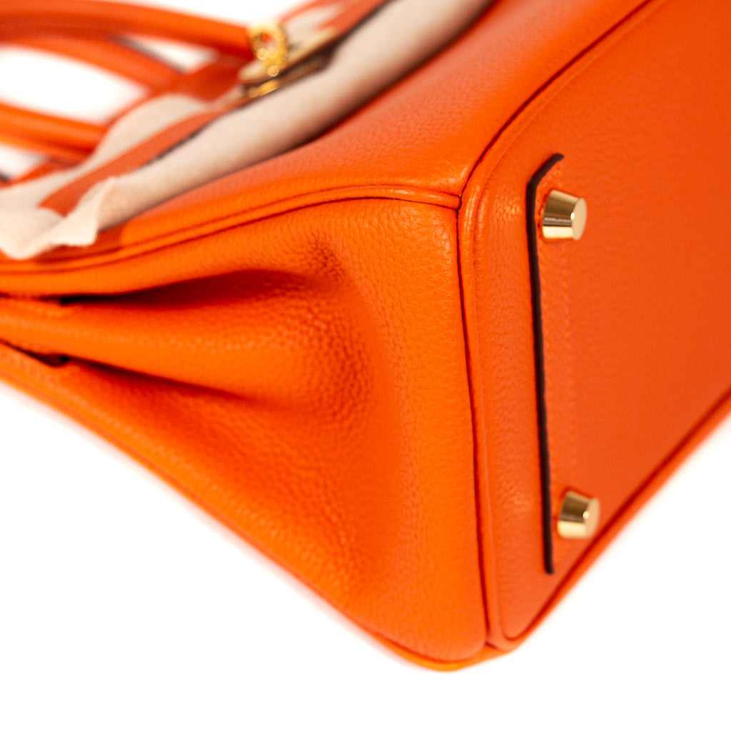 Hermès Birkin 25 Orange Togo Leather