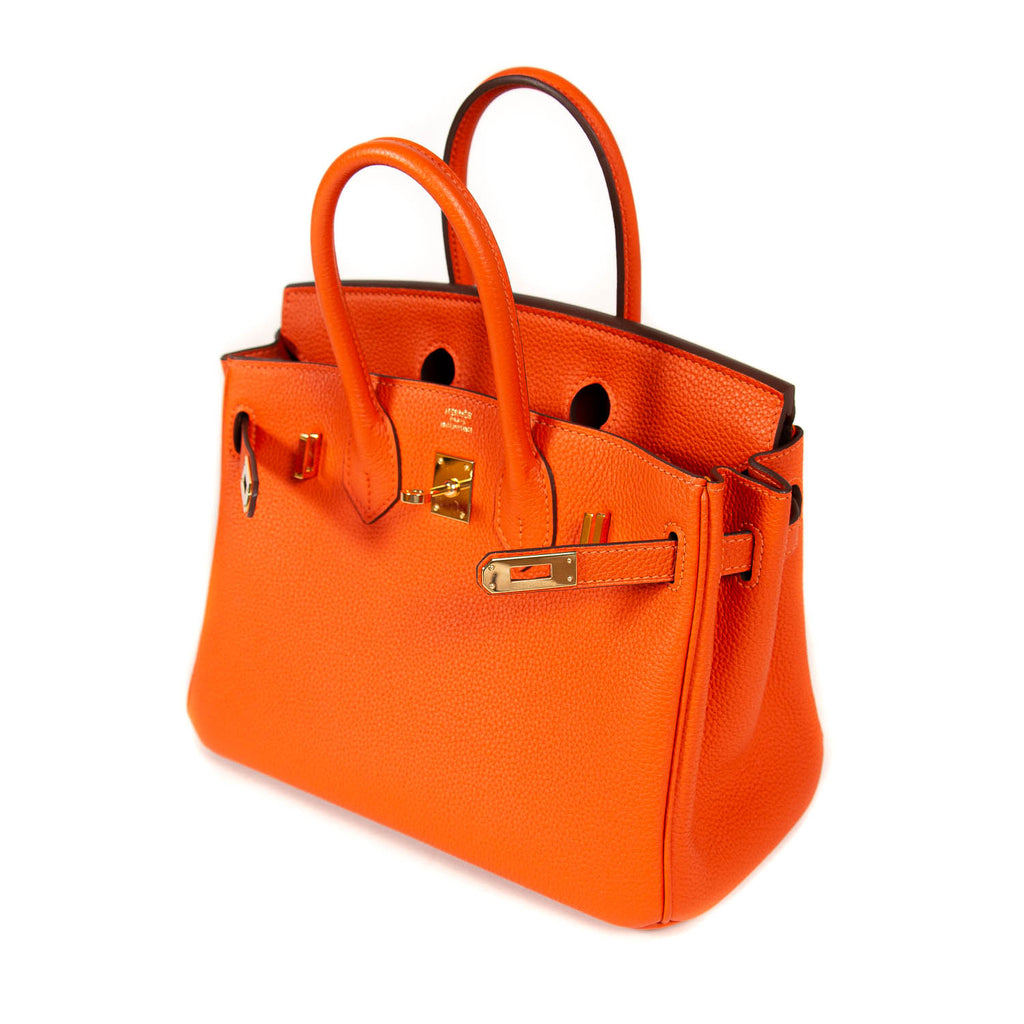 Hermès Birkin 25 Orange Togo Leather