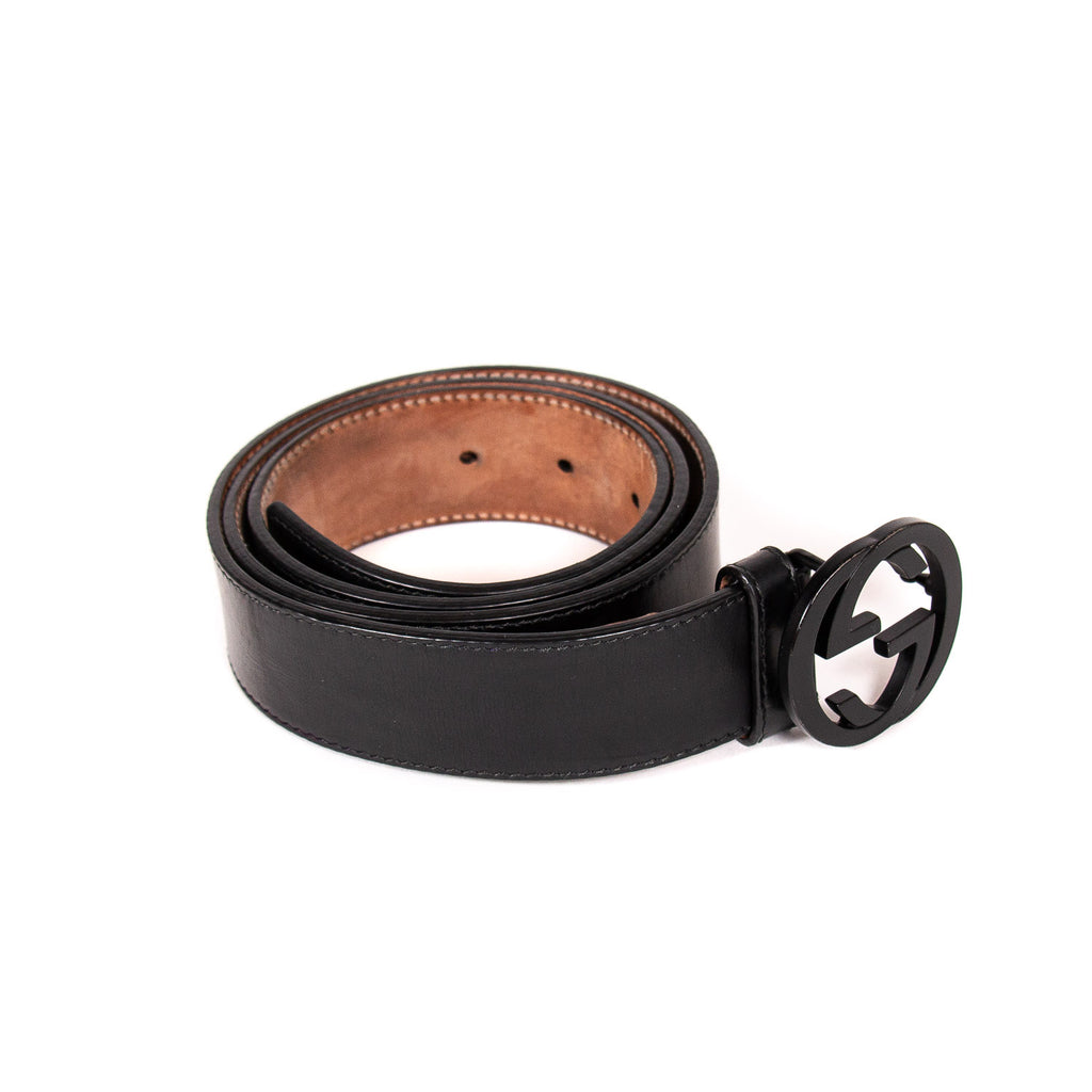 Gucci GG Interlocking Leather Belt