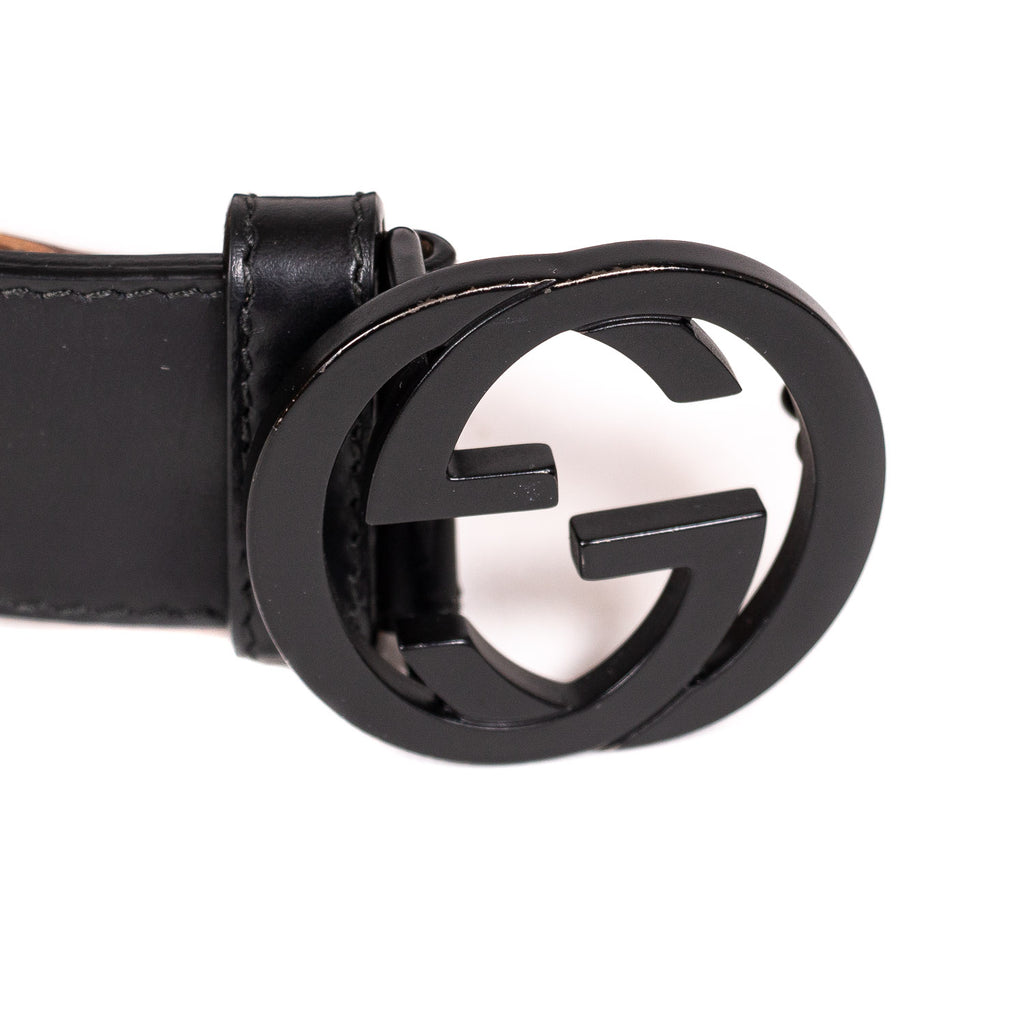 Gucci GG Interlocking Leather Belt