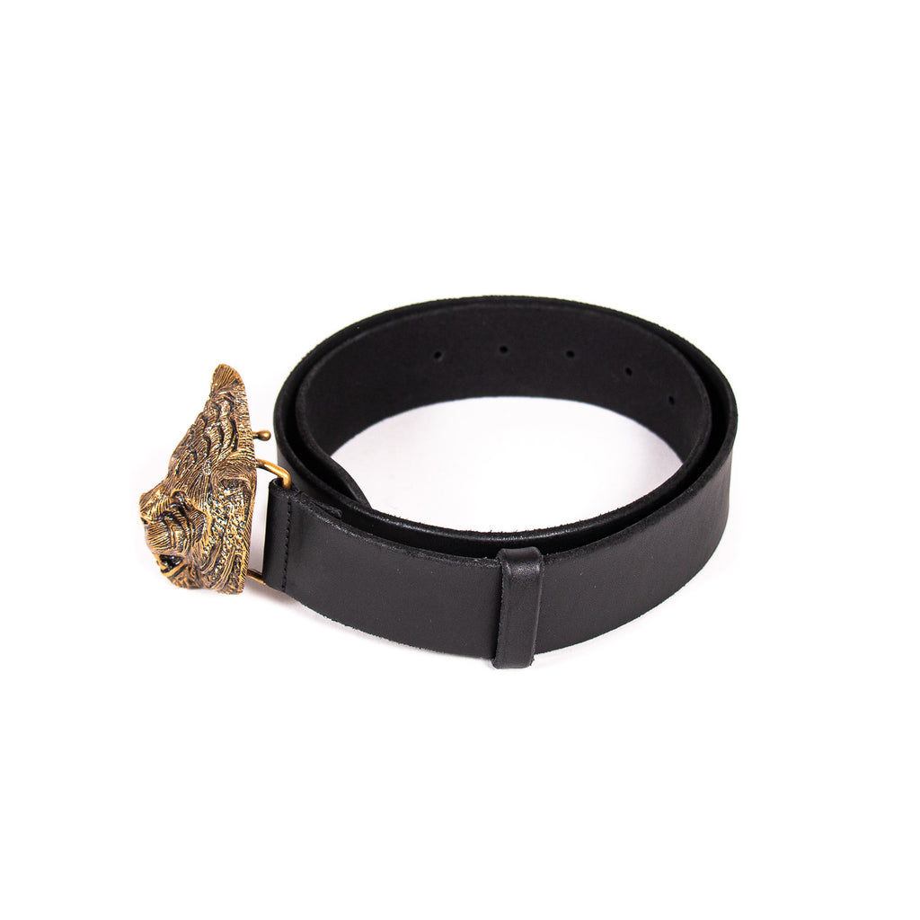 Gucci Tiger Head Leather Belt