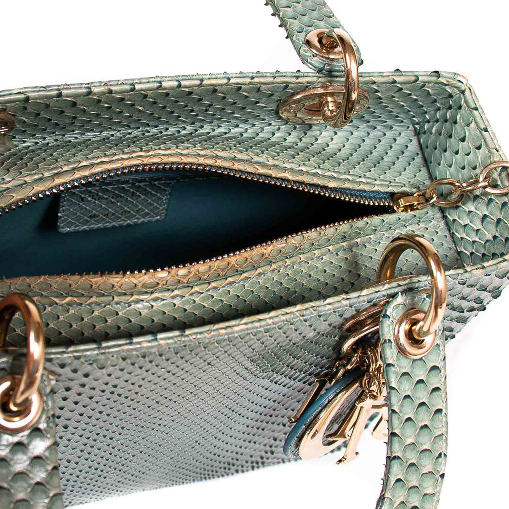 Christian Dior Python Medium Lady Dior