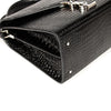Saint Laurent Cassandra Medium Crocodile Embossed Leather