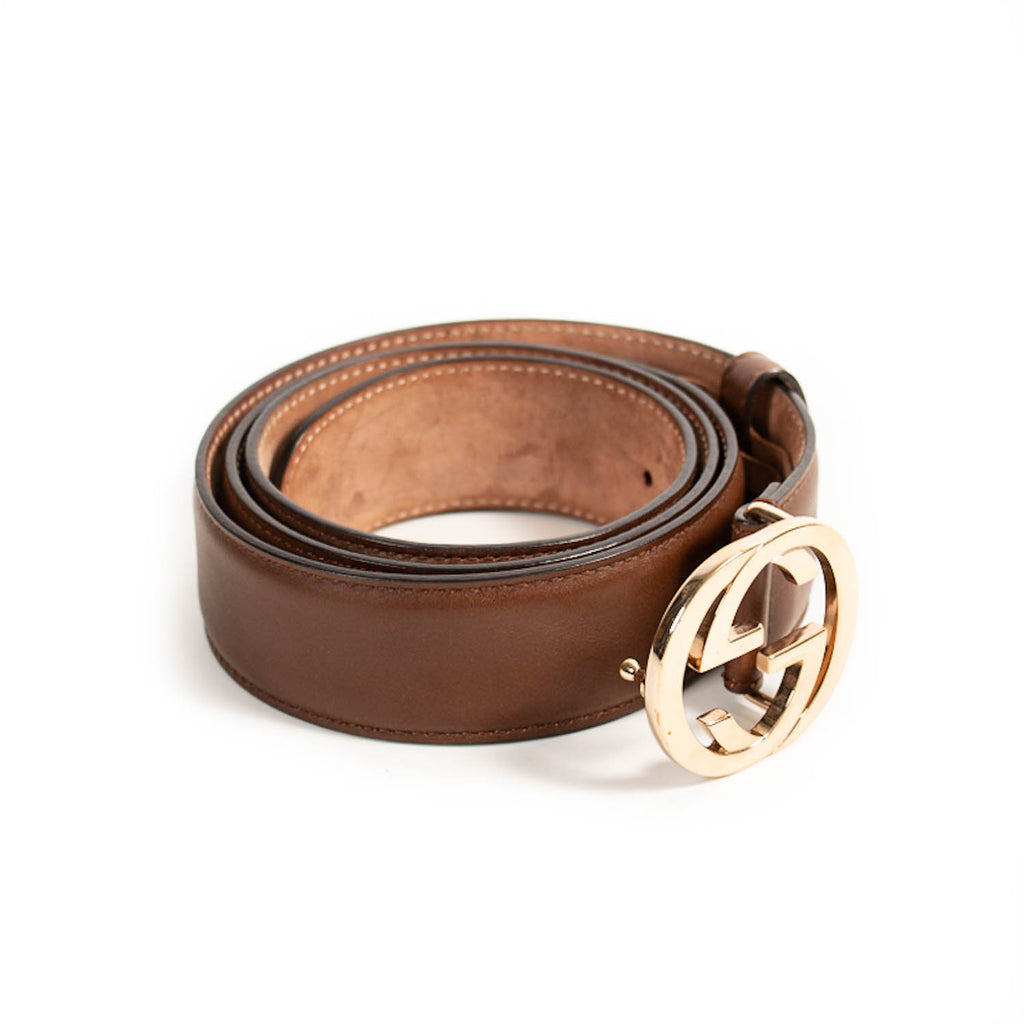 Gucci GG Interlocking Leather Belt Accessories Gucci - Shop authentic new pre-owned designer brands online at Re-Vogue