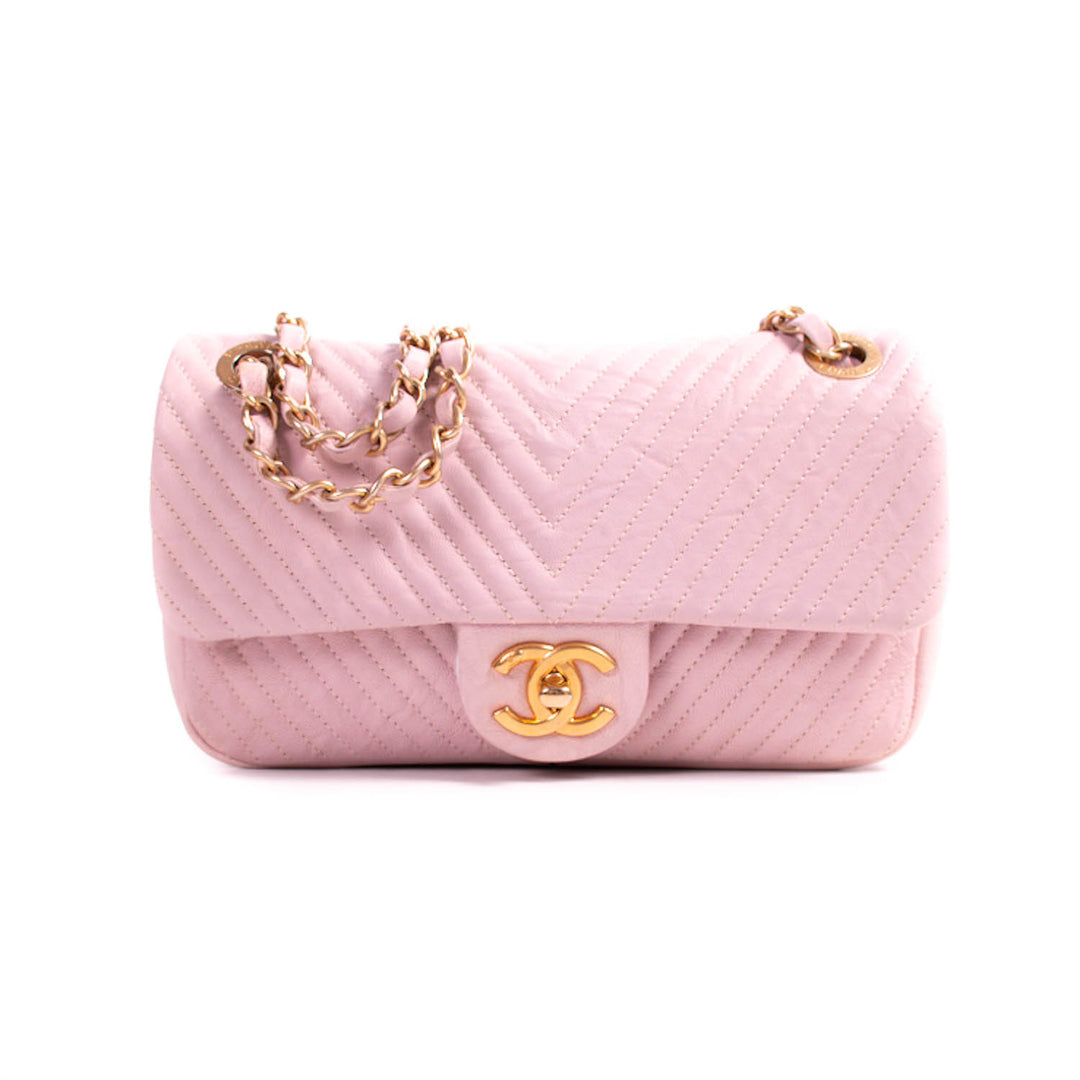 Chanel Small Classic Chevron Flap Bag Bags Chanel - Shop authentic new pre-owned designer brands online at Re-Vogue