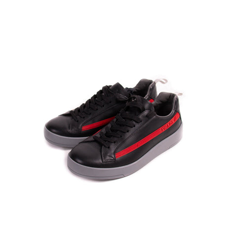 Prada Low-Top Leather Suede Sneakers