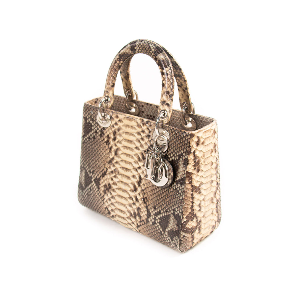 Christian Dior Python Medium Lady Dior Bags Dior - Shop authentic new pre-owned designer brands online at Re-Vogue