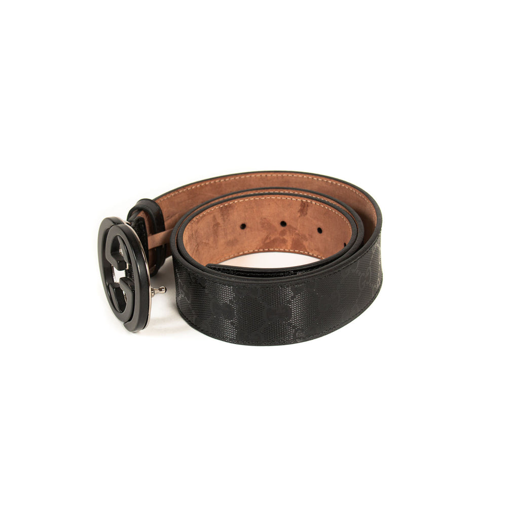 Gucci GG Interlocking Leather Belt Accessories Gucci - Shop authentic new pre-owned designer brands online at Re-Vogue