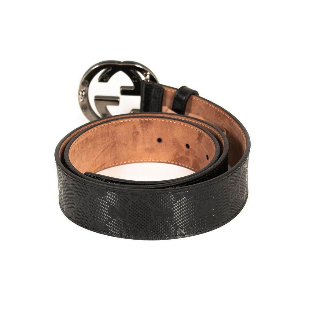 Gucci GG Interlocking Leather Belt Accessories Gucci - Shop authentic new pre-owned designer brands online at Re-Vogue