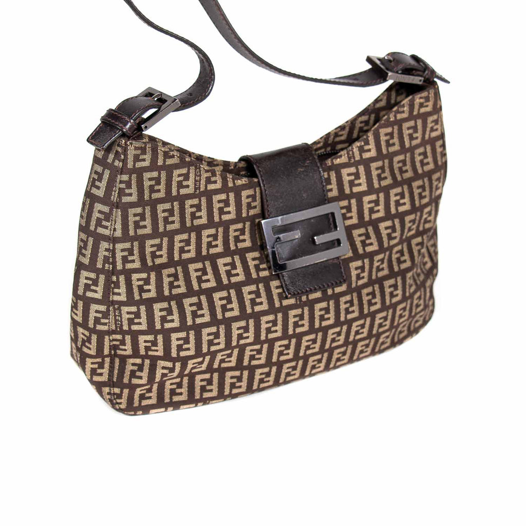 Fendi Leather Trimmed Zucca Baguette Bags Fendi - Shop authentic new pre-owned designer brands online at Re-Vogue