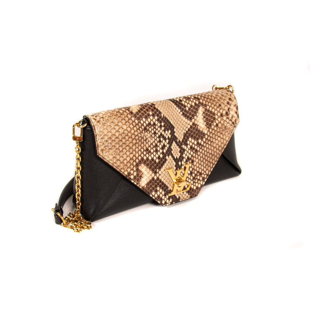 Louis Vuitton LockMe Snake Skin Small Shoulder Bag Bags Louis Vuitton - Shop authentic new pre-owned designer brands online at Re-Vogue